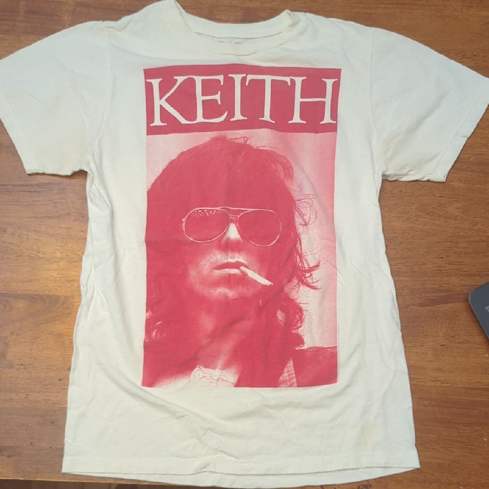 Graphic Kool Keef Tee - White with Red Print